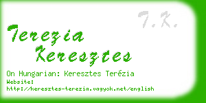 terezia keresztes business card