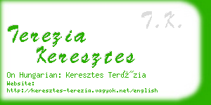 terezia keresztes business card